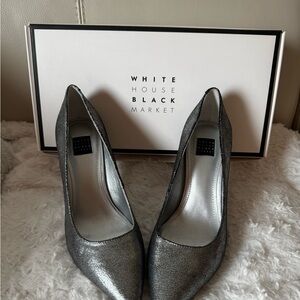 White House Black Market Metallic Heels - Olivia